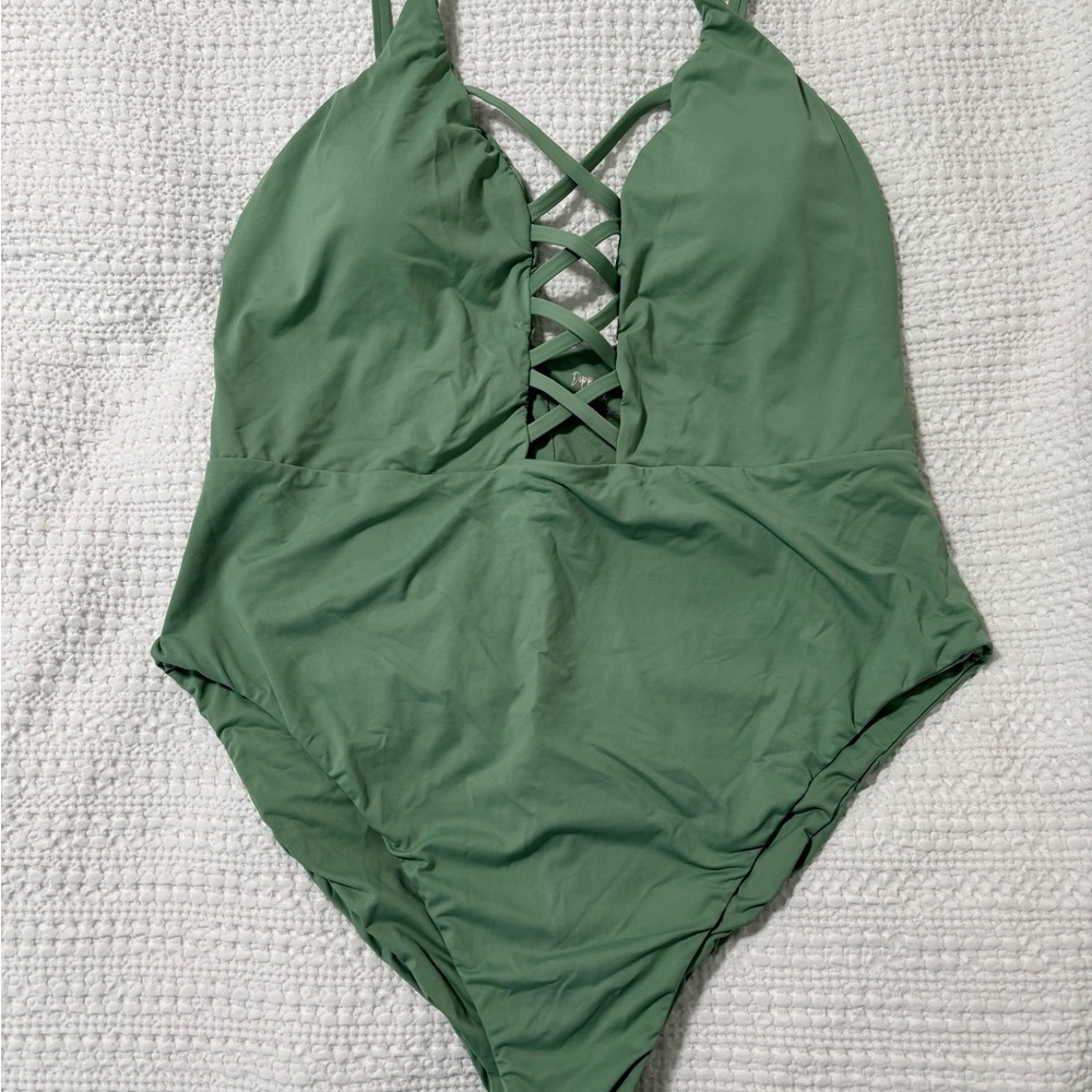 Dippin' Daisy's Sage Green Bliss Moderate Coverage Swimsuit